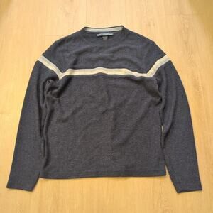 Y2K Xtreme Gear XG Men Medium Sweater‎ Stripe Ski Skate Snowboard Blue